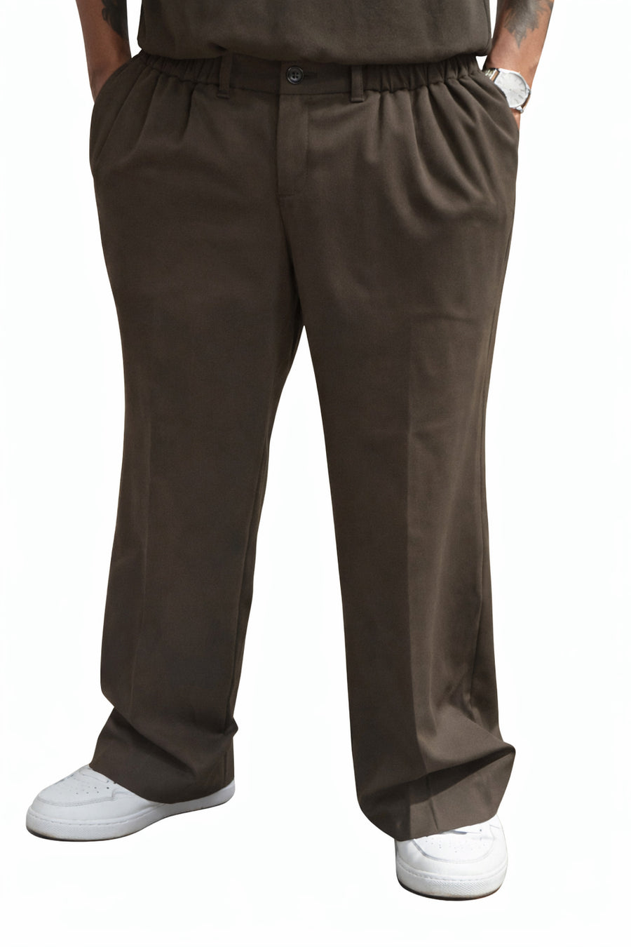 PoshFit Atelier Straight-Leg Tailored Trousers